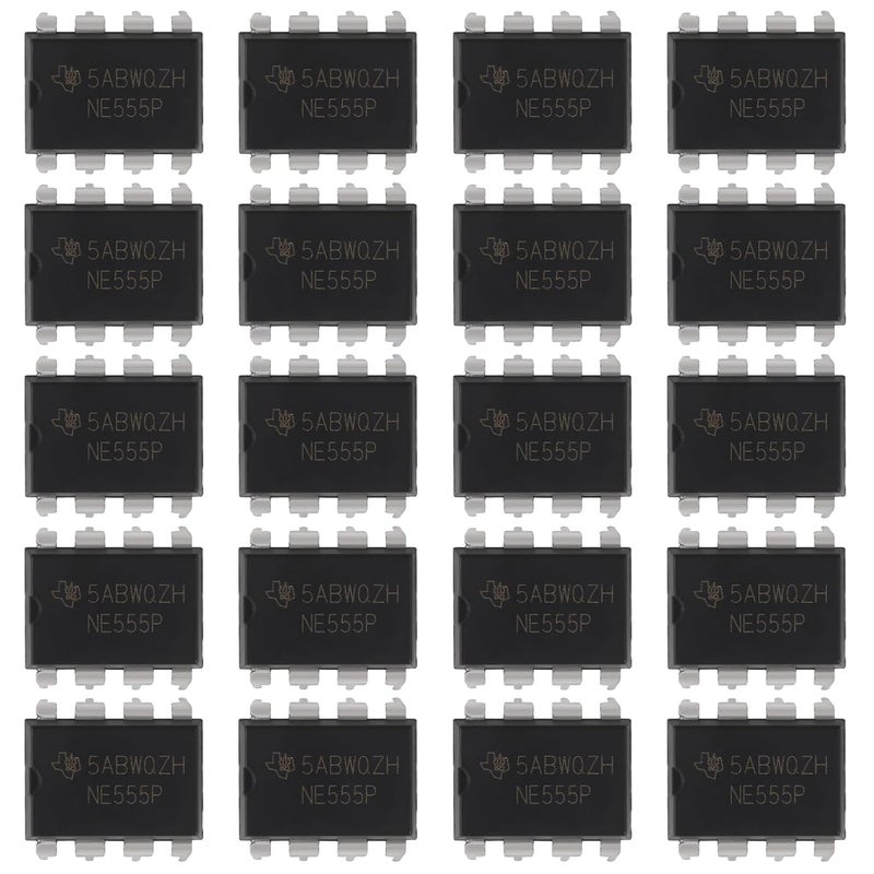 ACEIRMC 20pcs NE555 NE555P Timer IC NE555N Chip Dip-8 8-Pin - Image 1